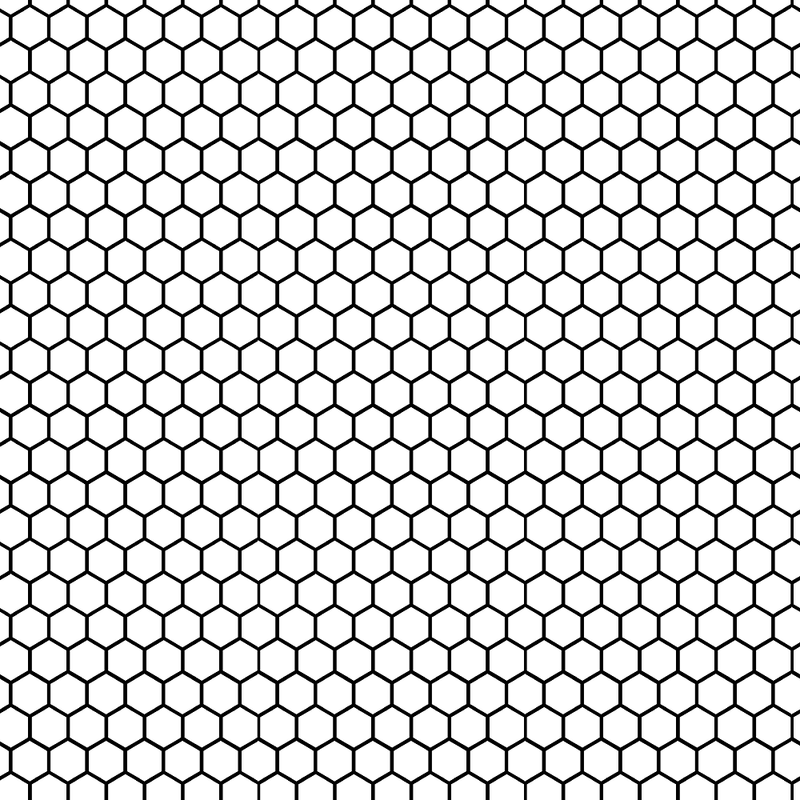 Monochrome Honeycomb Fabric - ineedfabric.com