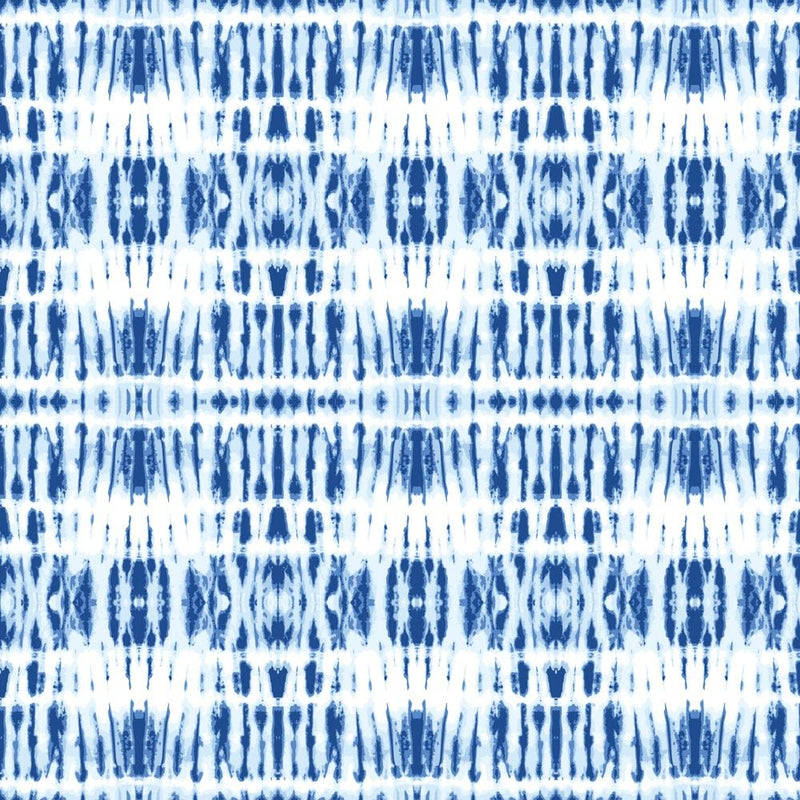 Monochrome Shibori Mirrored Stripes Fabric - ineedfabric.com