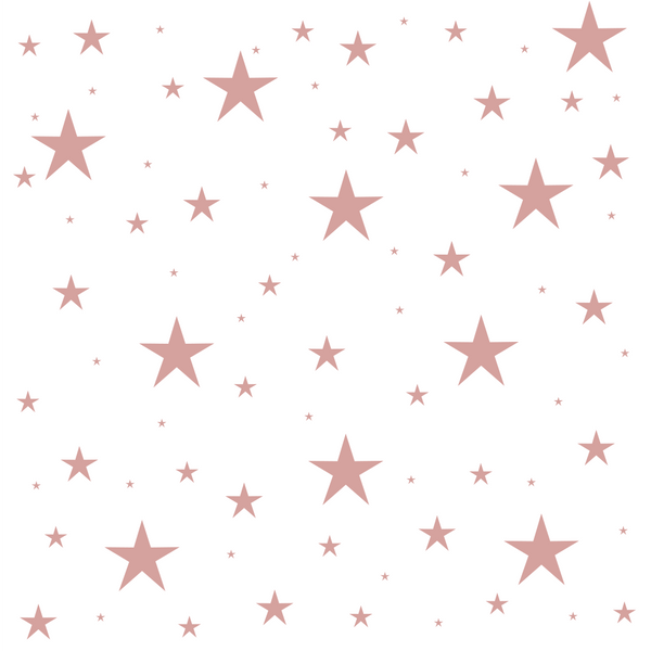 Monochrome Stars Fabric - Rose Gold - ineedfabric.com
