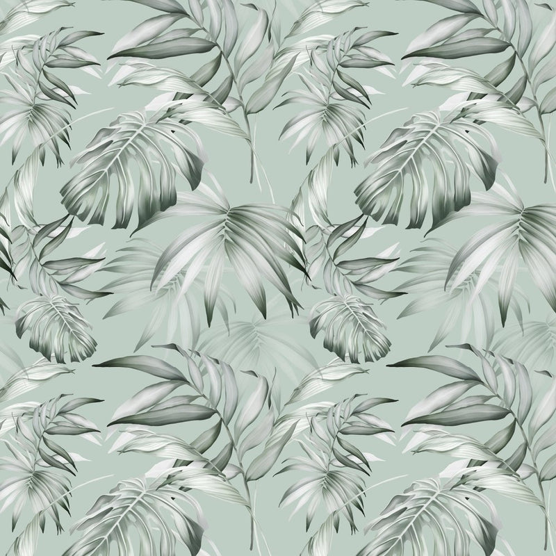 Monstera Leaves Fabric - Green - ineedfabric.com