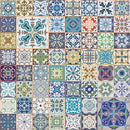 Moroccan Square Patchwork Fabric - ineedfabric.com