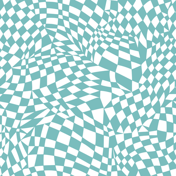 Mosaic Checkered Basics Fabric - Cornflower - ineedfabric.com