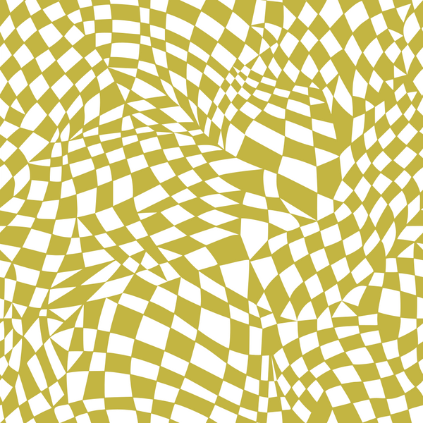 Mosaic Checkered Basics Fabric - Gold - ineedfabric.com