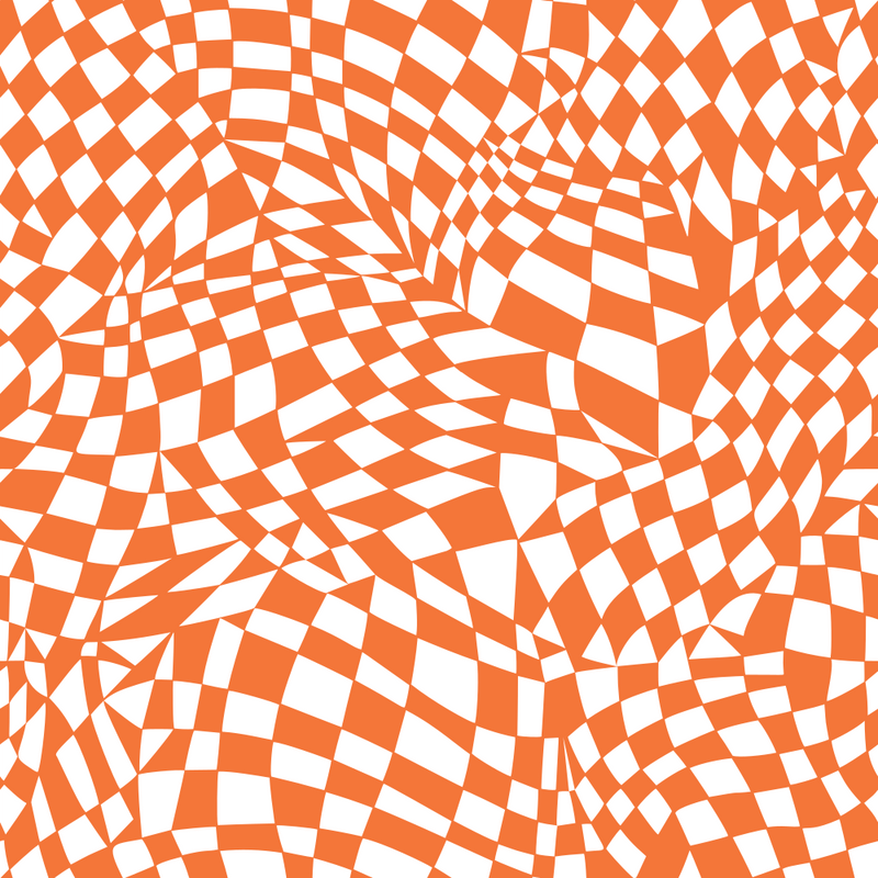 Mosaic Checkered Basics Fabric - Pumpkin - ineedfabric.com