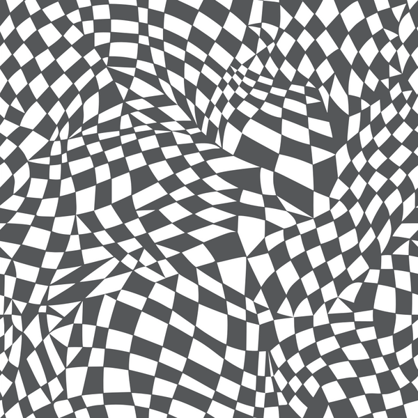 Mosaic Checkered Basics Fabric - Steel Gray - ineedfabric.com