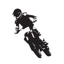 Motocross Silhouette Fabric Panel - ineedfabric.com