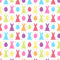 Multi-Colored Easter Bunny & Egg Fabric - ineedfabric.com