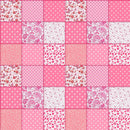 Multi Pink Patchwork Fabric - ineedfabric.com