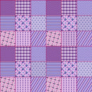 Multi Purple Patchwork Fabric - ineedfabric.com