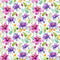 Multicolor Iris Flower Fabric - ineedfabric.com
