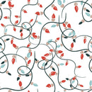 Muted Christmas Lights Fabric - ineedfabric.com