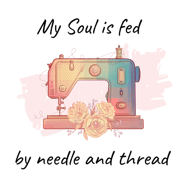 My Soul Is Fed Fabric Panel - ineedfabric.com