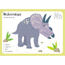 Nedoceratops Flash Card Fabric Panel - ineedfabric.com