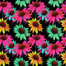 Neon Coneflower Fabric - ineedfabric.com