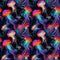 Neon Jelly Fish Fabric - ineedfabric.com