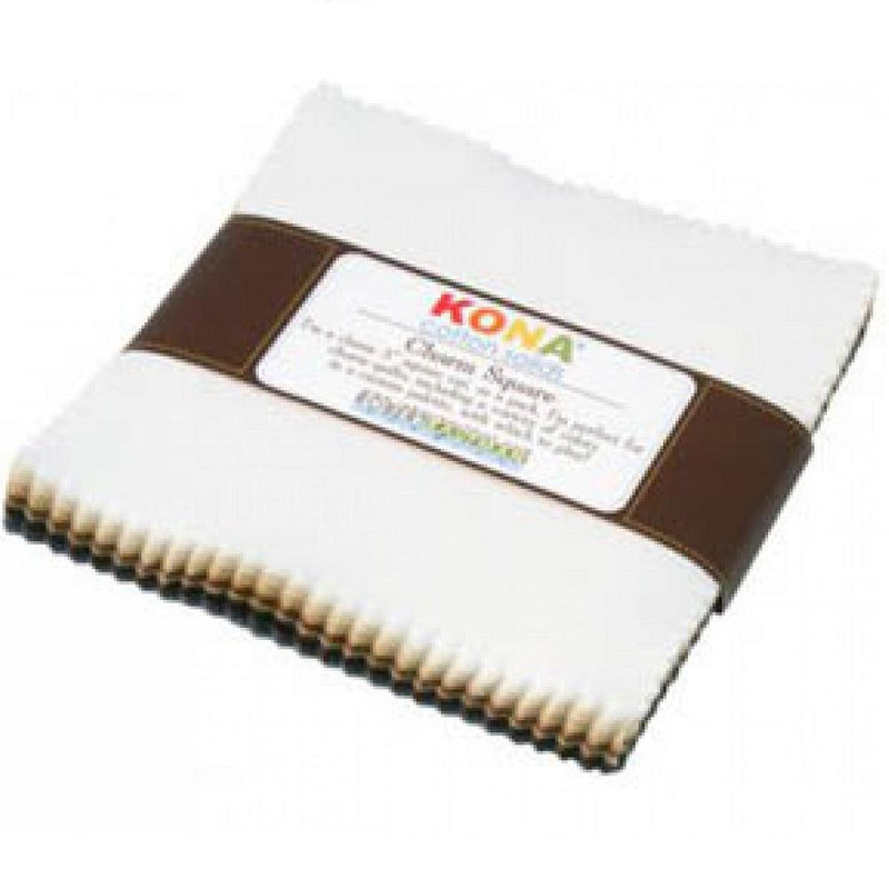 Neutrals Kona Solids 5" Stacker Charm Pack - (41 Pcs) - ineedfabric.com