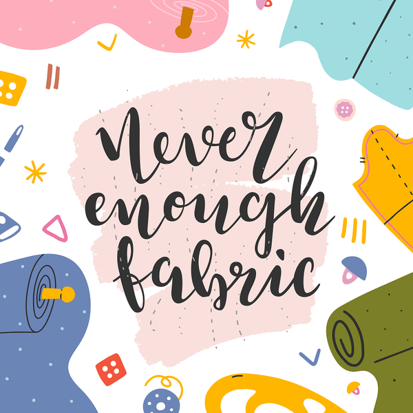 Never Enough Fabric Fabric Panel - Multi - ineedfabric.com