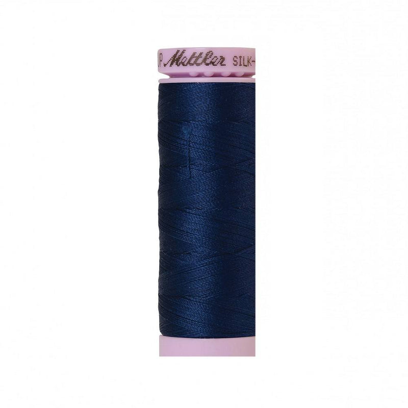 Night Blue Silk-Finish 50wt Solid Cotton Thread - 164yd - ineedfabric.com