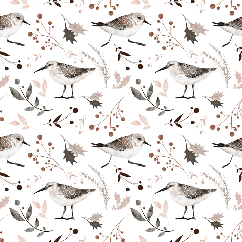 Northern Woods Birds Fabric - ineedfabric.com