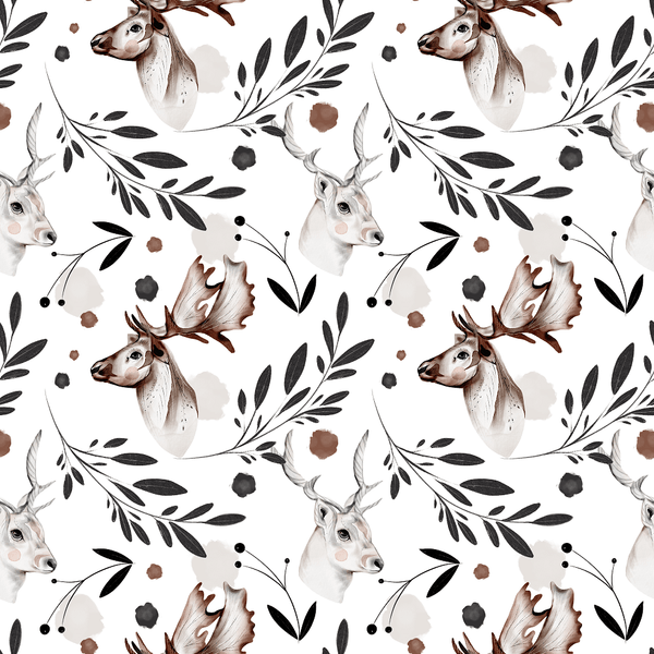 Northern Woods Deer Fabric - ineedfabric.com