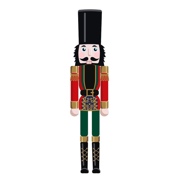 Nutcracker Figurine 2 Fabric Panel - ineedfabric.com