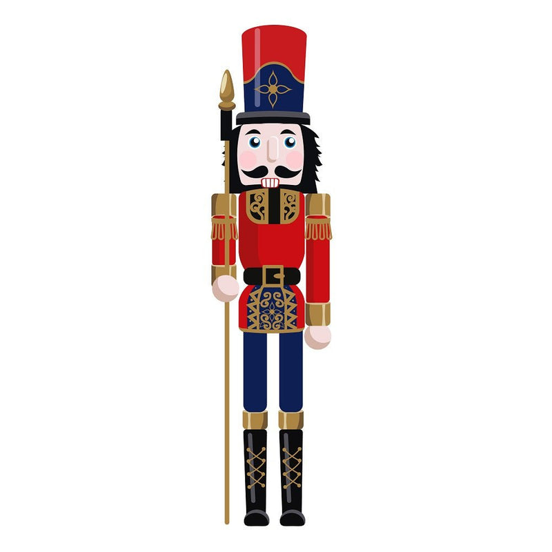 Nutcracker Figurine 4 Fabric Panel - ineedfabric.com