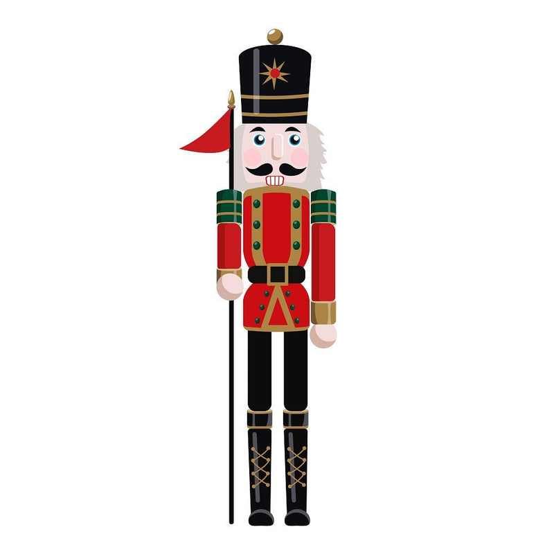 Nutcracker Figurine 6 Fabric Panel - ineedfabric.com