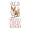 O.C.D Corgi Fabric Panel - ineedfabric.com