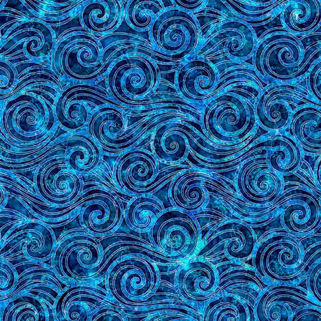 Oceana Waves Fabric - ineedfabric.com