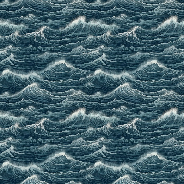 Oceanic Pattern 2 Fabric - ineedfabric.com