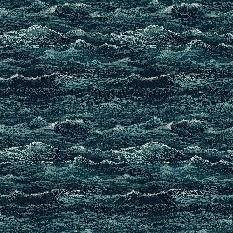 Oceanic Pattern 3 Fabric - ineedfabric.com