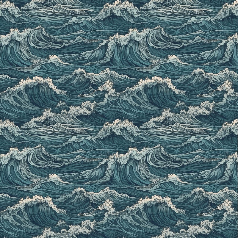 Oceanic Pattern 4 Fabric - ineedfabric.com