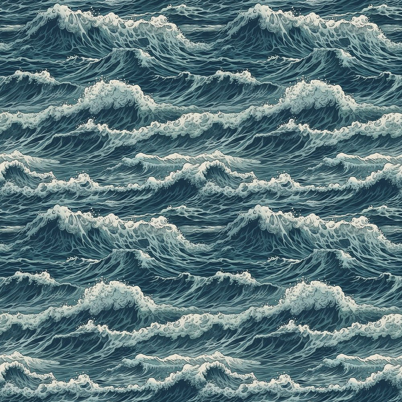 Oceanic Pattern 7 Fabric - ineedfabric.com