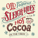 Old Fashioned Sleigh Rides Fabric Panel - ineedfabric.com