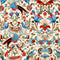 Ornate Renaissance Floral Pattern 5 Fabric - ineedfabric.com