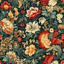 Ornate Renaissance Floral Pattern 7 Fabric - ineedfabric.com