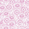 Outlined Sunflower Fabric - Bashful Pink - ineedfabric.com