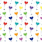 Over the Rainbow Heart Balloons Fabric - ineedfabric.com