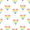 Over the Rainbow Hearts Fabric - ineedfabric.com
