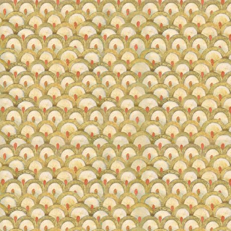 Owl Arabesque Scallop Geo Fabric - ineedfabric.com