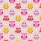 Owl You Need Is Love Fabric - Pink - ineedfabric.com