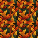 Packed Autumn Leaves Fabric - ineedfabric.com