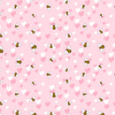 Packed Bees & Hearts Fabric - ineedfabric.com