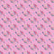 Packed Birds & Flowers Fabric - Pink - ineedfabric.com