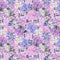 Packed Blooming Summer Hydrangeas Fabric - ineedfabric.com
