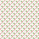 Packed Christmas Flamingos Fabric - White - ineedfabric.com