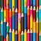 Packed Colored Pencils Fabric - ineedfabric.com