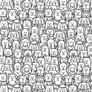 Packed Cute Dogs Fabric - ineedfabric.com