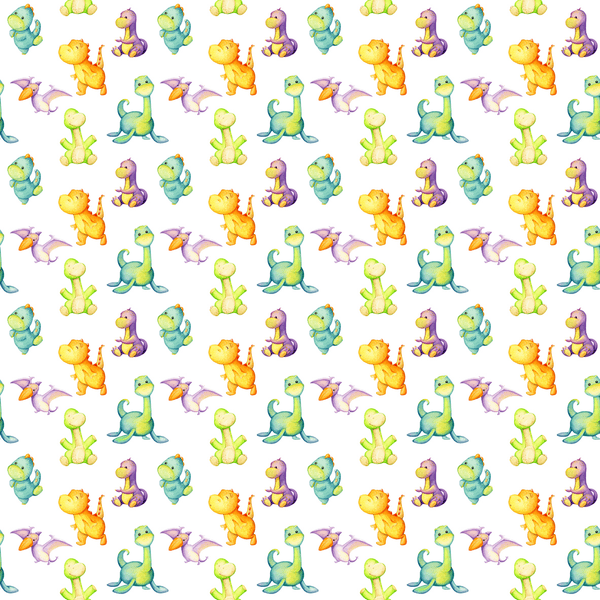 Packed Dinosaurs Fabric - Multi - ineedfabric.com