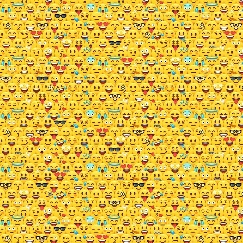 Packed Emojis Fabric - ineedfabric.com